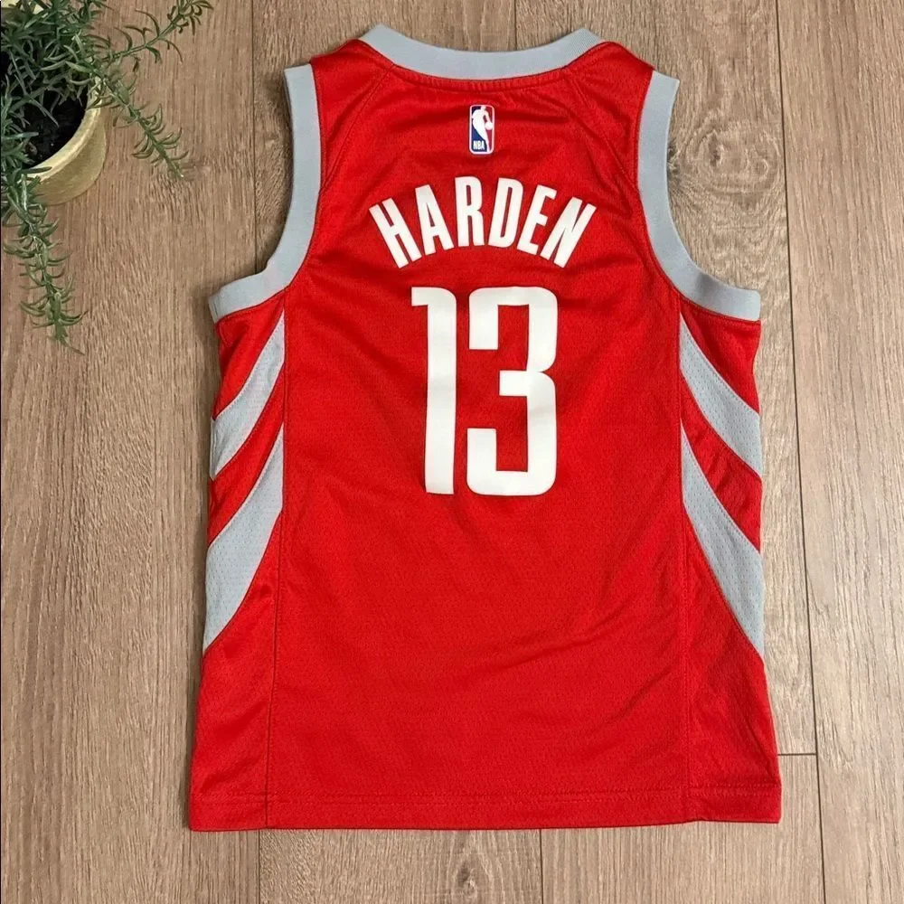 NWOT JAMES HARDEN HOUSTON ROCKETS NIKE JERSEY YOUTH SMALL